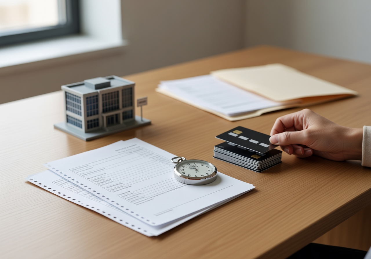 Timeline graphic showing 30, 60, 90, and 120-day late payment stages on a credit report