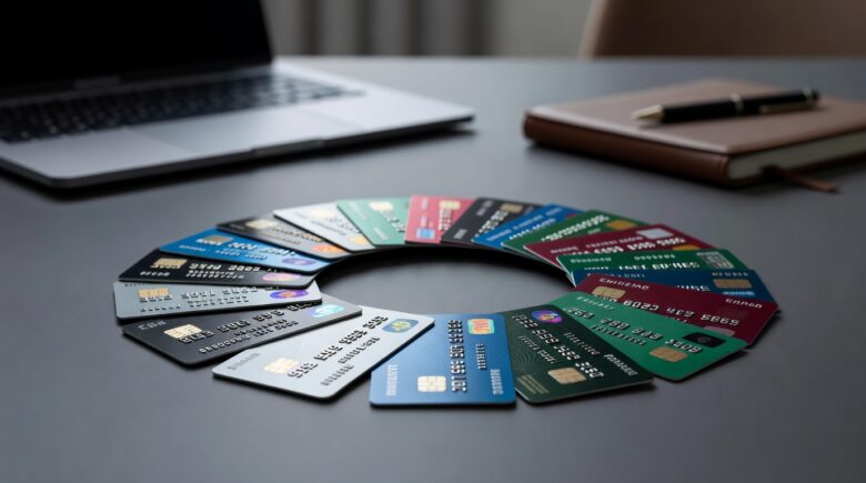 Person holding multiple credit cards wondering how many credit cards to have for good credit
