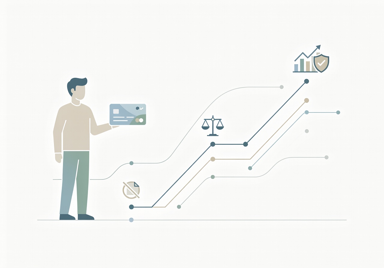 Infographic illustrating how payment history and utilization affect a FICO credit score