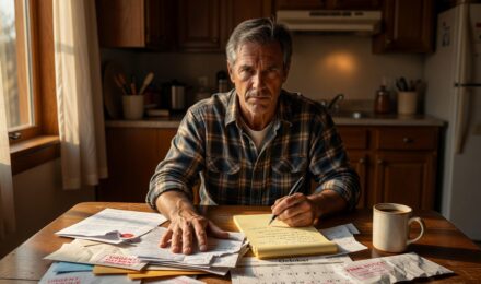 Person reviewing debt collection letter with statute of limitations on debt information highlighted