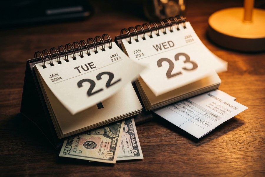 Step-by-step diagram showing AGI threshold calculation for medical expense deduction on Form 1040 Schedule A