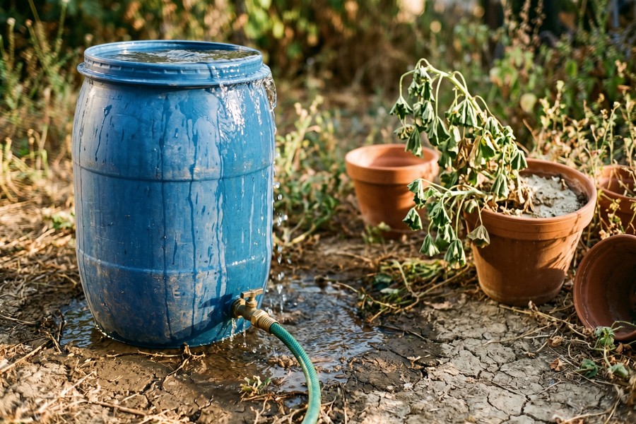 Side-by-side diagram comparing a sinking fund bucket and an emergency fund bucket with labeled expense types