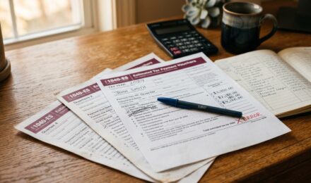 Calendar showing quarterly tax payment dates for freelancers