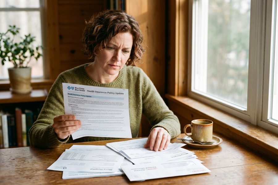 Checklist of financial documents spread on a desk during divorce financial review