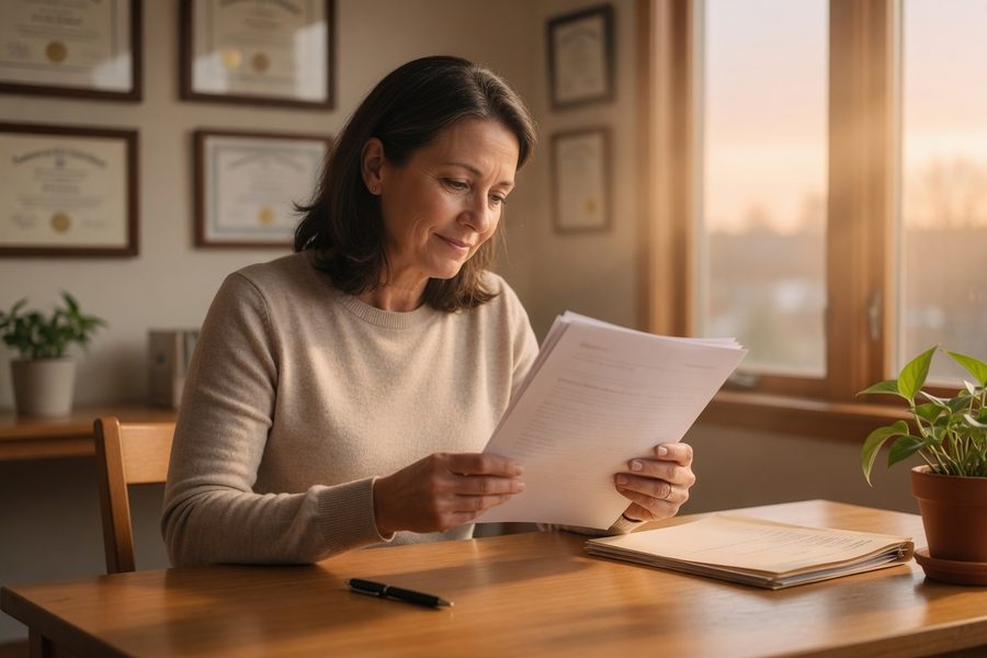 A calendar with a 12-month countdown next to a house key, emphasizing the FHA mortgage eligibility window for Chapter 13