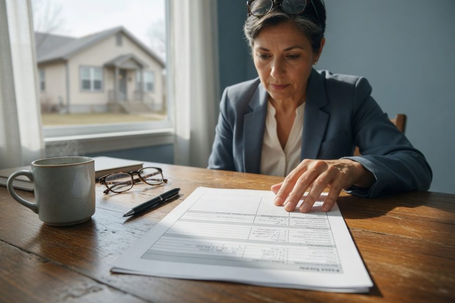 A scale balancing a stack of discharged debts vs. a completed payment plan, representing the long-term credit outcomes of each bankruptcy chapter