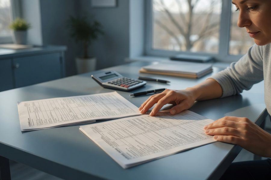 Separate business and personal bank accounts with buffer transfers visualized