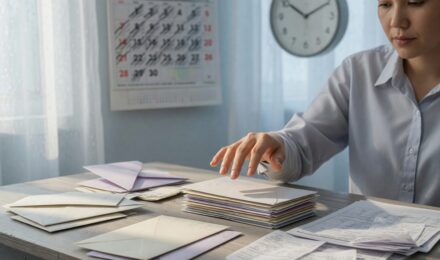Calculator and calendar showing missed financial deadlines and accumulating costs