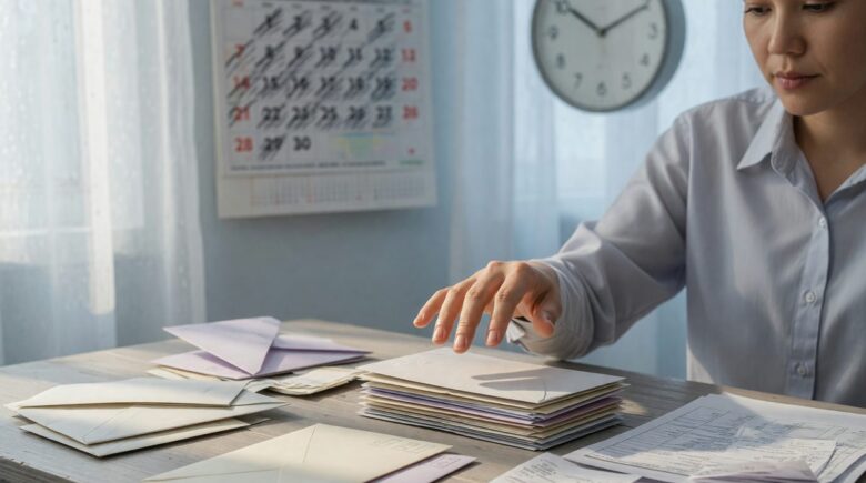 Calculator and calendar showing missed financial deadlines and accumulating costs