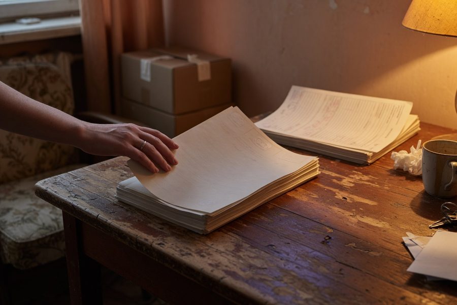 A renter reviewing a credit report showing a tradeline for rent payments.