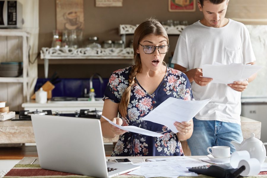 Financial planner reviewing a post‑eviction household budget