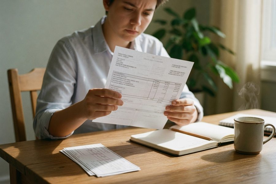 A breakdown of take-home pay for a $48,000 salary with standard deductions.