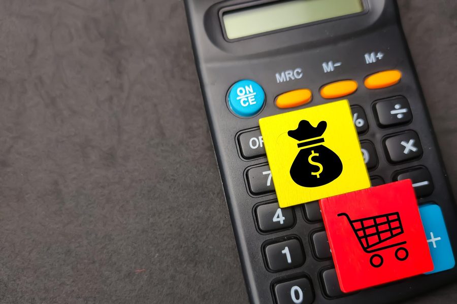 Stacking discounts: credit card, price match, and cashback portal concept