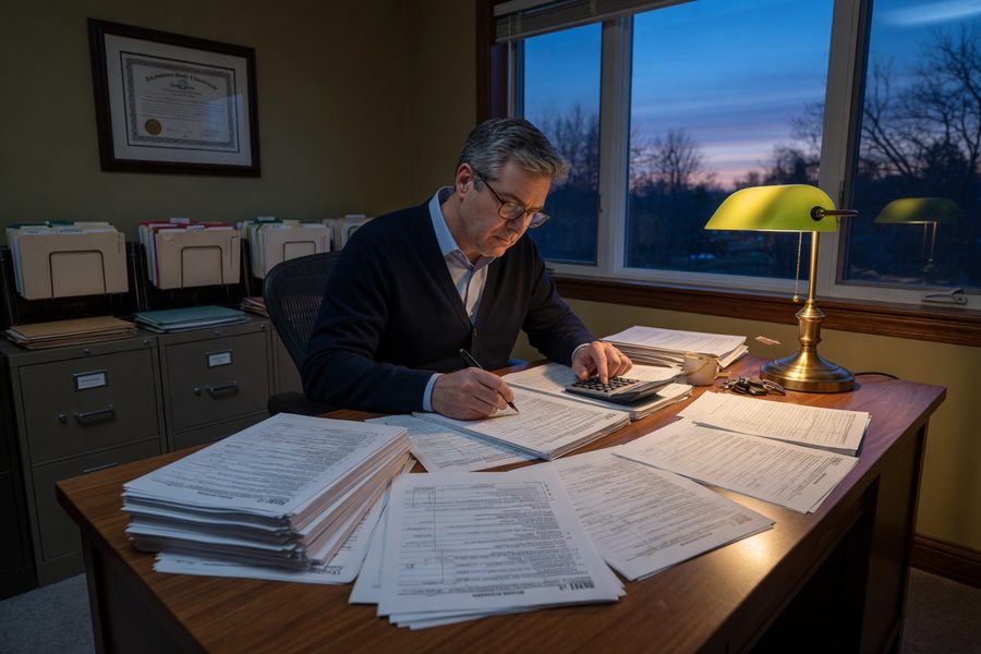 A vacation home rented out for part of the year, requiring careful day counting